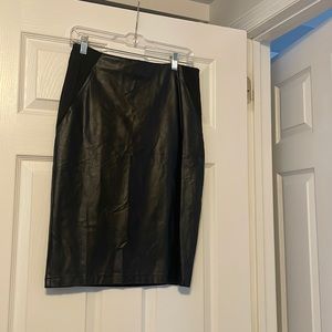 New leather pencil skirt